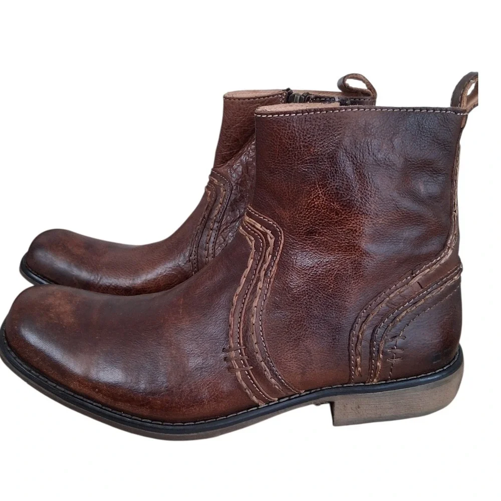 Bed‎ Stu Distressed Leather Mens size 9 Revolution Grunge Casual Western Boots